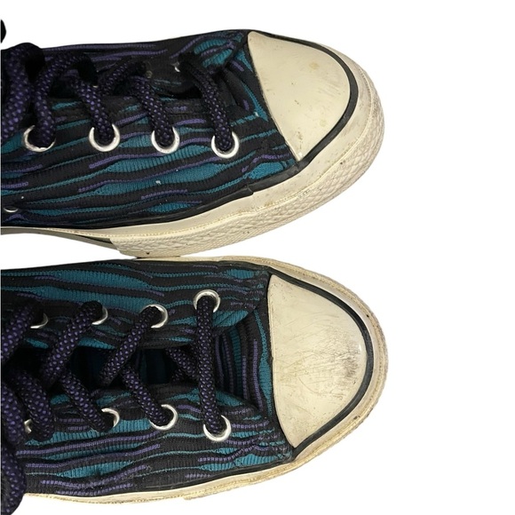 Converse Chuck Taylor Wavy Knit Ocean Depths High Top Sneakers Size 10 Y2K Mens - Picture 3 of 10
